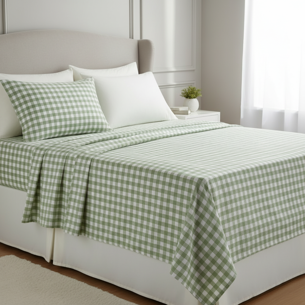 ملاية أخضر كاروهات