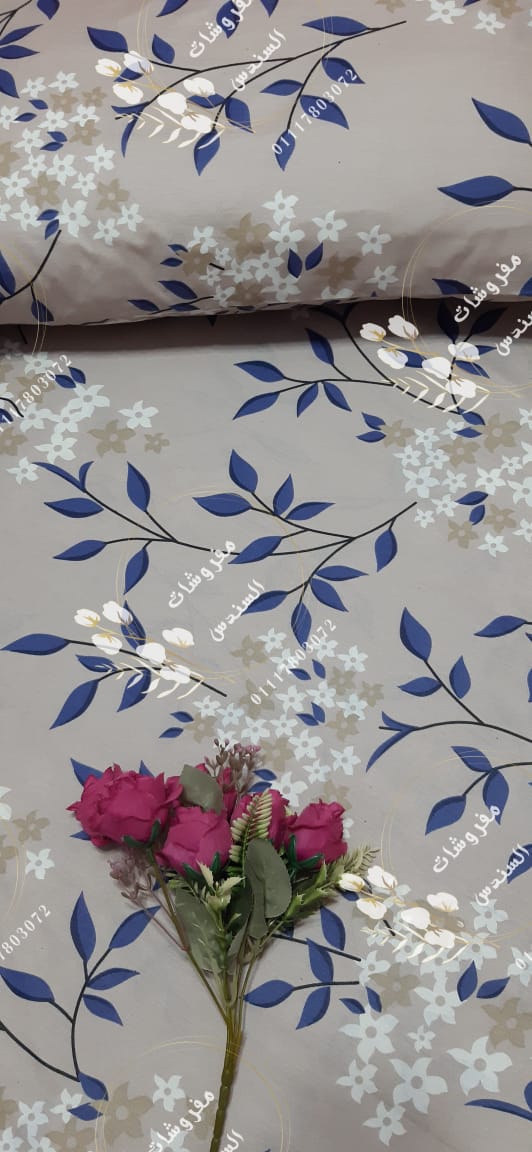 طقم ملاية سرير قطن ضد الوبر - أوراق شجر كلاسيكية