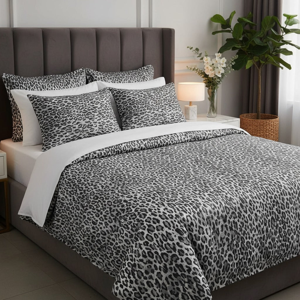 كفر لحاف قطن ضد الوبر - ليوبارد رمادي