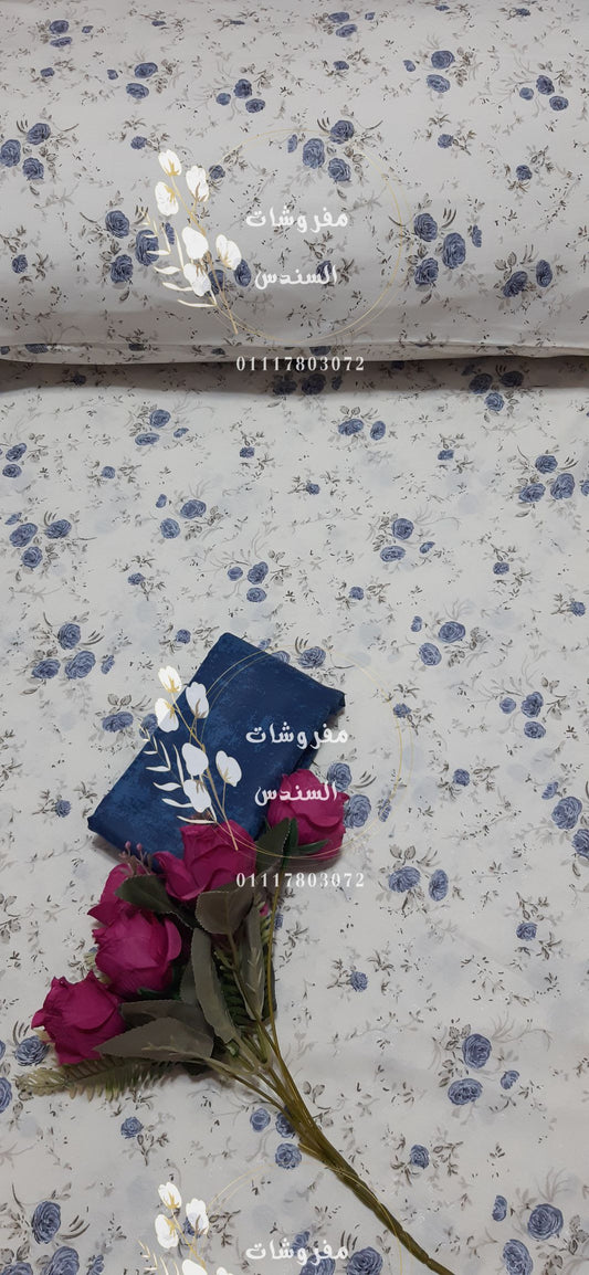 طقم ملاية سرير قطن معالج من الوبرة