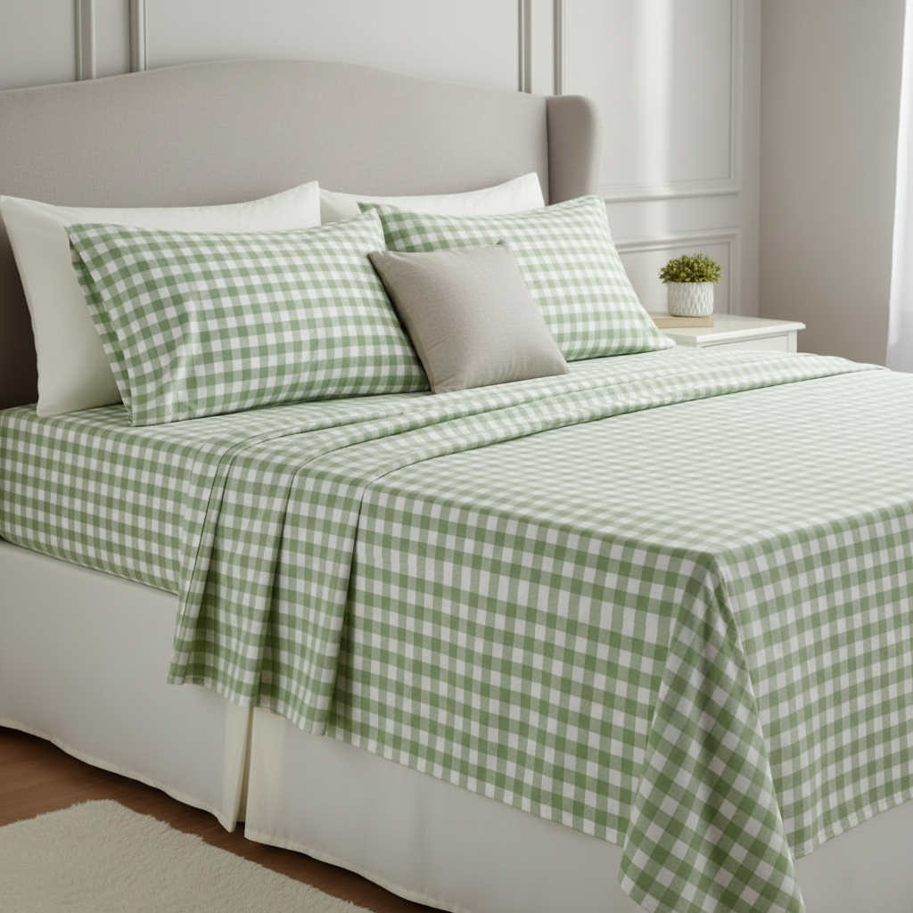 ملاية أخضر كاروهات