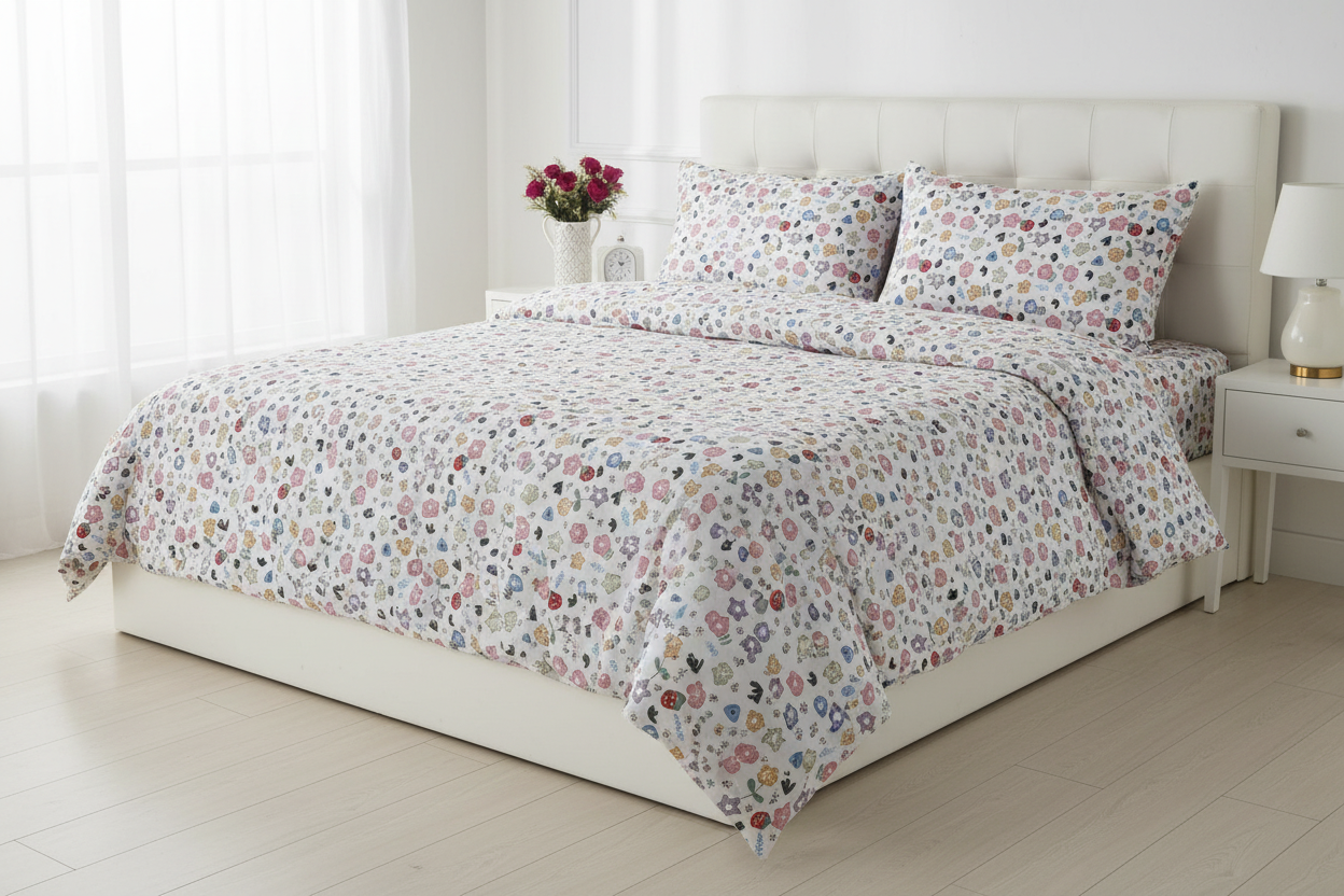 كفر لحاف احترافي على السرير