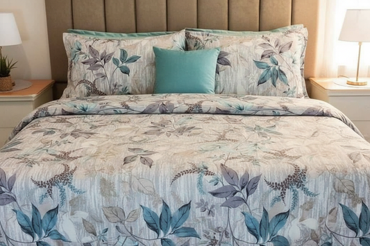 صورة إعلانية لكفر لحاف مشجر من الوجهين