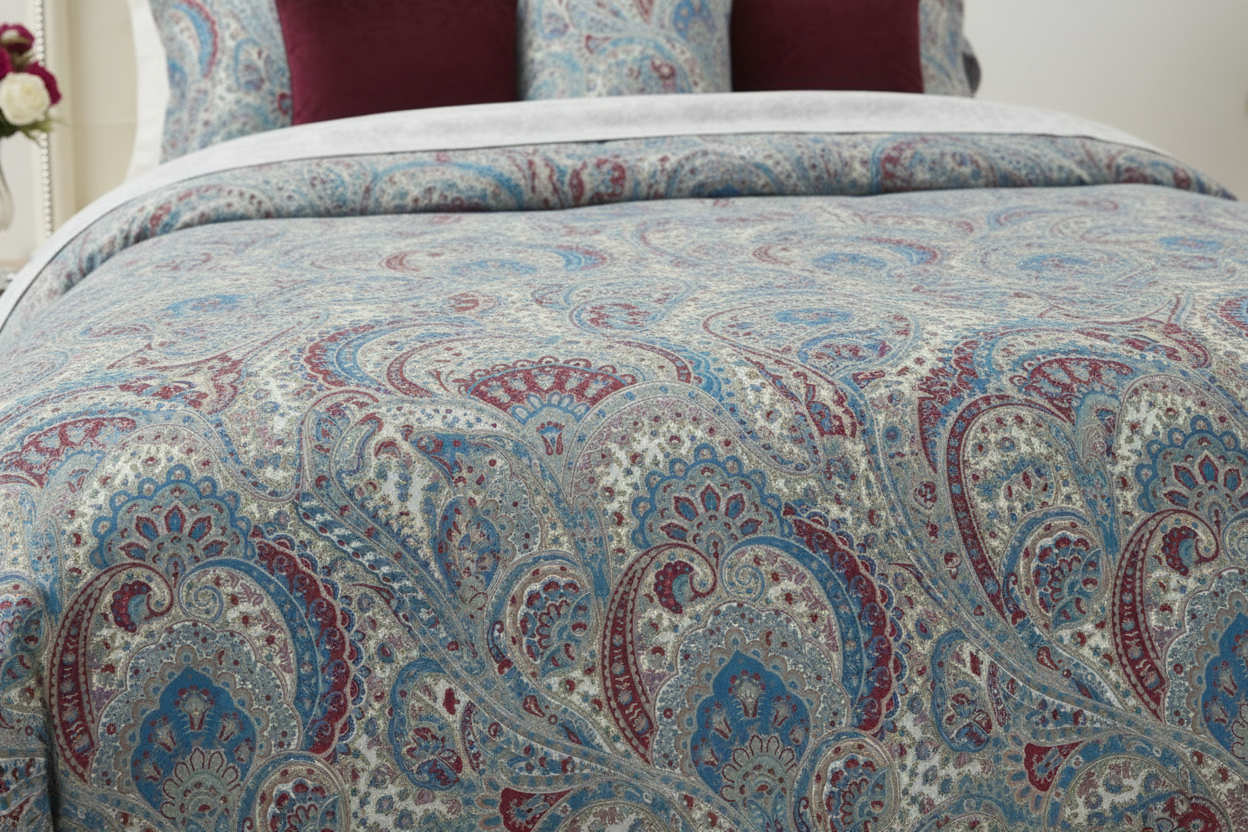 كفر لحاف زخارف ملكية - زاوية أمامية قريبة