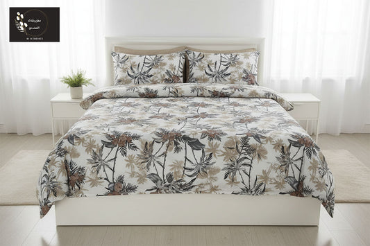طقم ملاية سرير قطن ضد الوبر - أشجار إستوائية