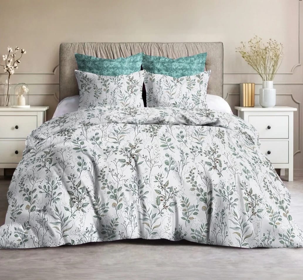 طقم ملاية سرير قطن معالج من الوبرة