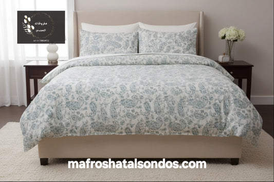 طقم ملاية سرير قطن معالج من الوبرة