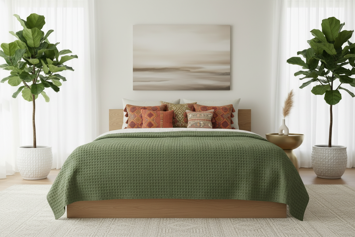 Sage Green Coverlet